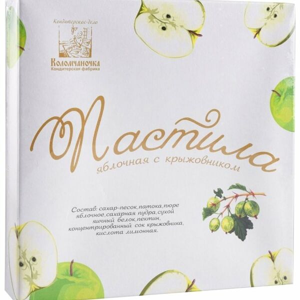 Пастила Коломчаночка яблочная с крыжовником