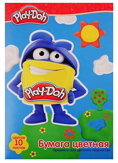 

Бумага PLAY-DOH Цветная для детского творчетсва, 10 листов