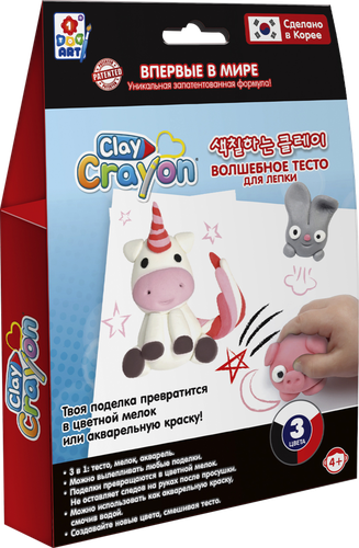 

Набор тесто-мелков 1TOY Clay Crayon в ассортименте