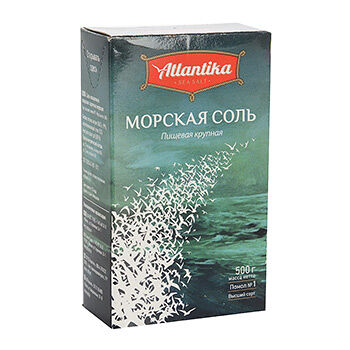 Соль морская пищевая крупная, «Атлантика»