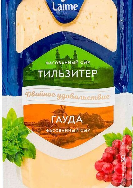 Сыр Laime Ассорти Гауда Тильзитер нарезка 160 г