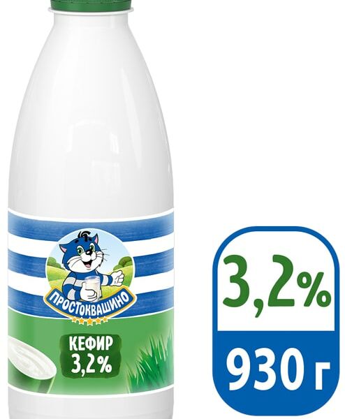 Кефир Простоквашино 3.2% 930мл