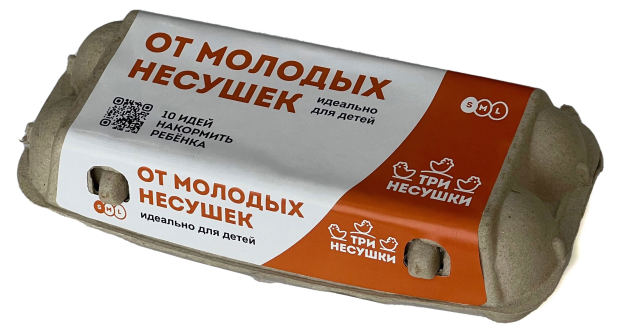 

Яйца куриные Три несушки молодое 10 шт.
