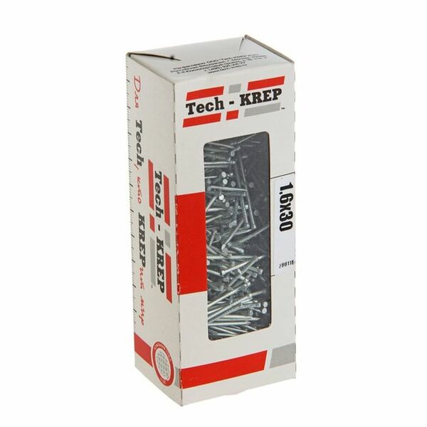 Гвоздь финишный TECH-KREP, 1,6х30мм, оцинкованный, 300г