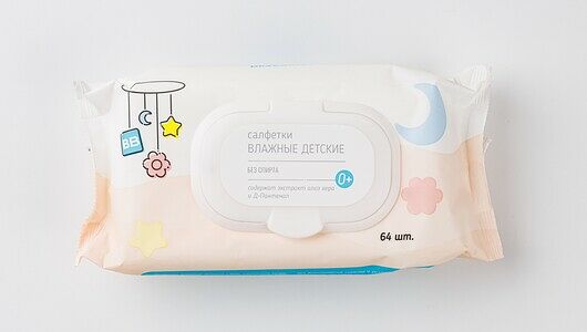 Салфетки влажные детские 64 шт/уп