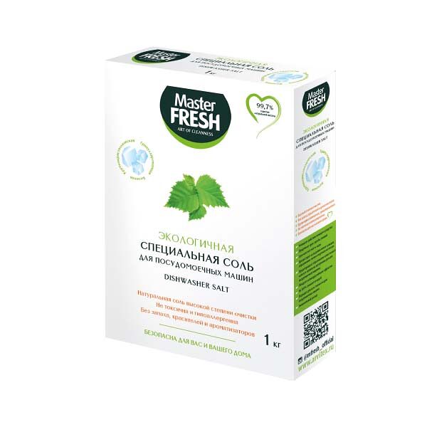 Соль для посудомоечных машин Master Fresh 1кг Экологичная карт/у