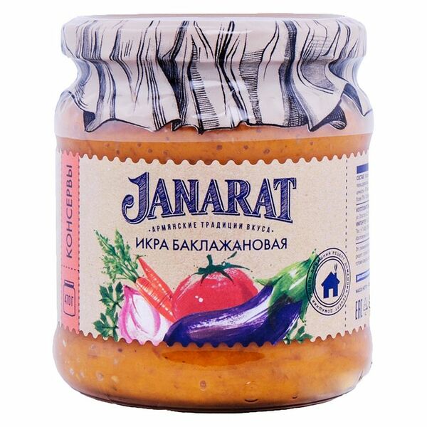 Икра Janarat баклажановая, 470г