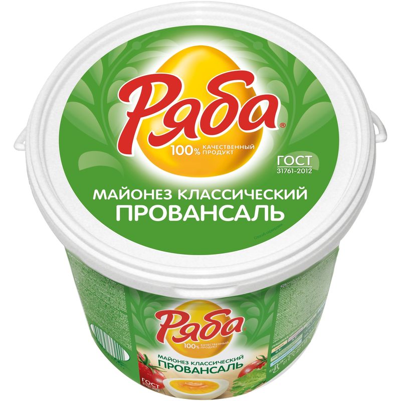 

Майонез Ряба Классический Провансаль 50.5%, 770 мл