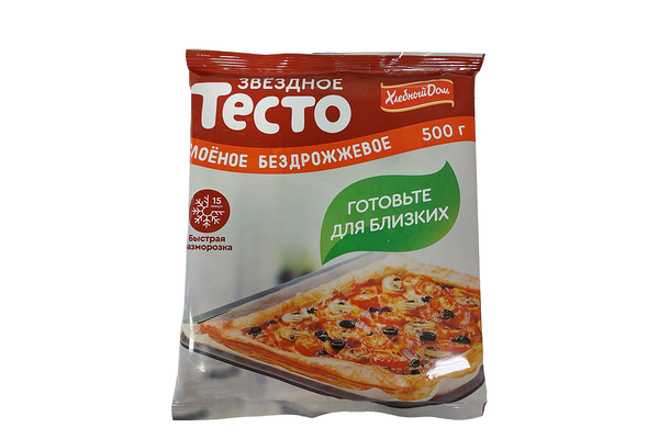 Тесто бездрожжевое Хлебный Дом Звёздное слоёное