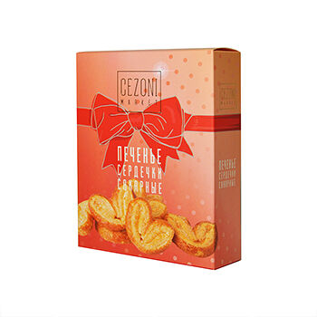 Печенье Cezoni Сердечки слоёные