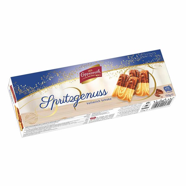Печенье Coppenrath Spritz-Genuss с молочным шоколадом