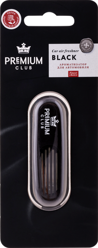

Ароматизатор автомобильный Premium Club Prestige Black, на дефлектор, Арт. 10353