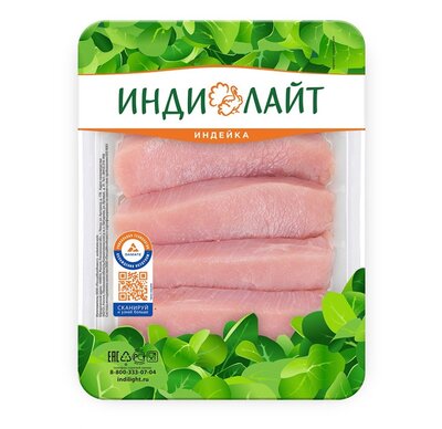Котлета из мяса индейки Индилайт натуральная охлаждённая 400 г