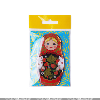 

Магнит YARKOYARKO Матрешка большая Хохлома, Россия