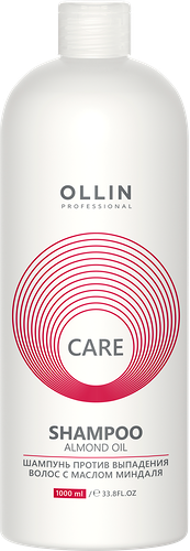 Шампунь для волос Ollin Care с маслом миндаля, против выпадения, 1л