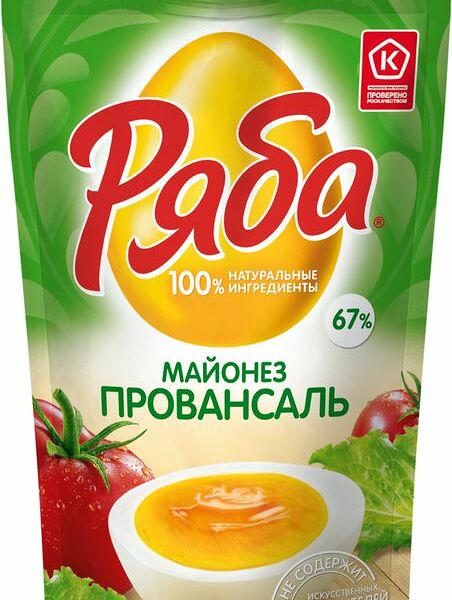 Майонез Ряба Провансаль 67% 400мл