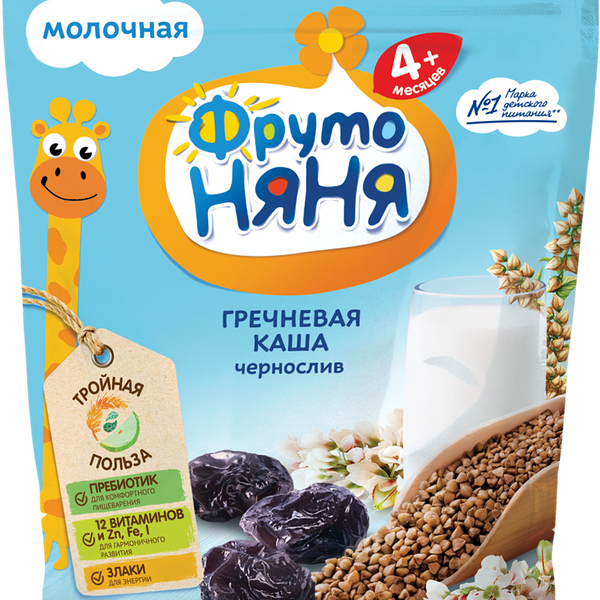 Каша ФрутоНяня гречневая чернослив
