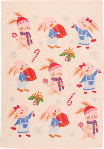 

Полотенце кухонное Homeclub Зайчик 40х60 см 1 шт цвет в ассортименте