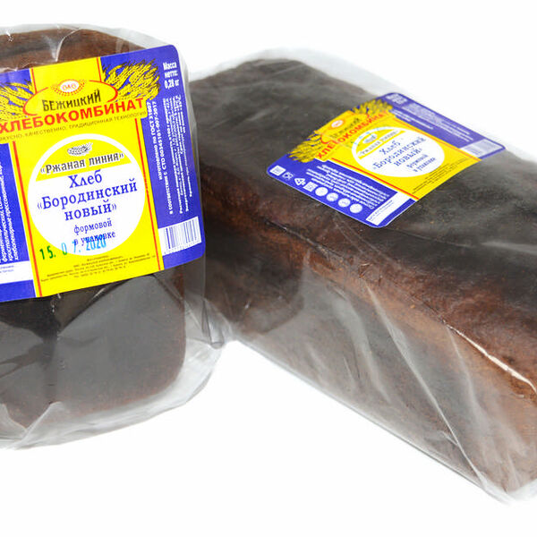 Хлеб Бежицкий Хлебокомбинат Ржаная линия Бородинский новый формовой