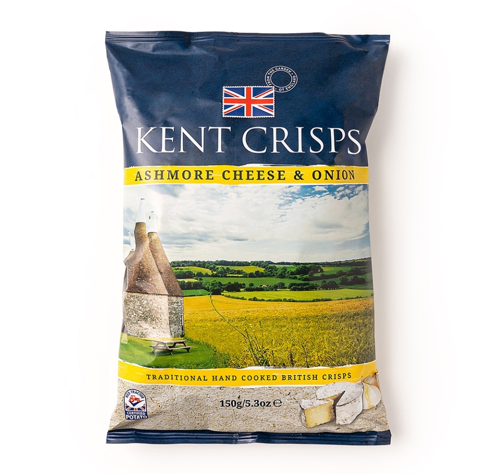 

Чипсы картофельные Kent Crisps с сыром Ашмор и луком 150 г