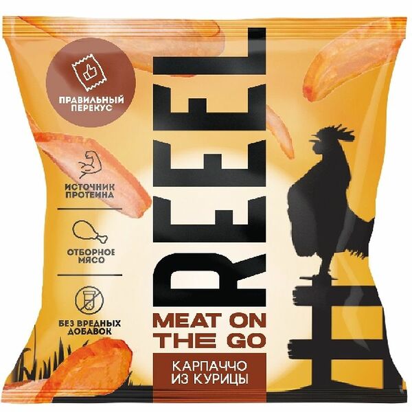 Карпаччо Reeel из мяса курицы сыровяленый, 40г