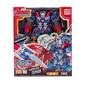 Игрушка KiddiePlay Marvel трансформер Тор Avengers, Китай