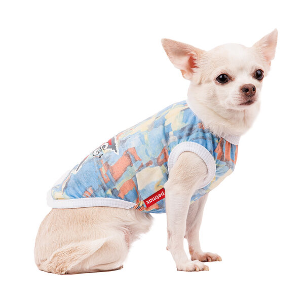 Футболка для собак XS голубой (унисекс)