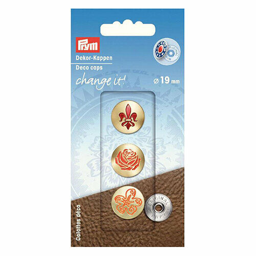 Декоративные шляпки для кнопок Change it Декоративн. шляпки Цветок 3шт. Prym
