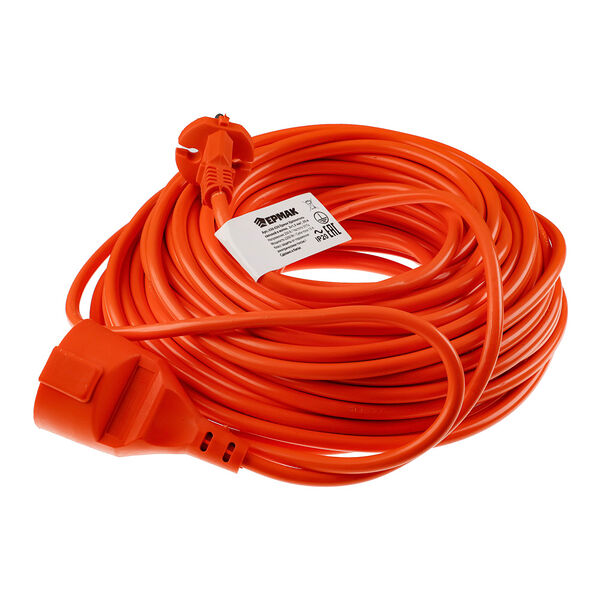 Ермак удлинитель силовой в мотке, 2х1,0 мм2, длина 20м (маск.нагрузка 10а или 2,2квт)