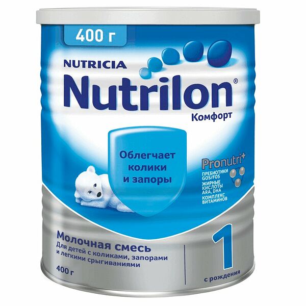 Детское питание Nutrilon Комфорт 1 смесь с рождения 400 г