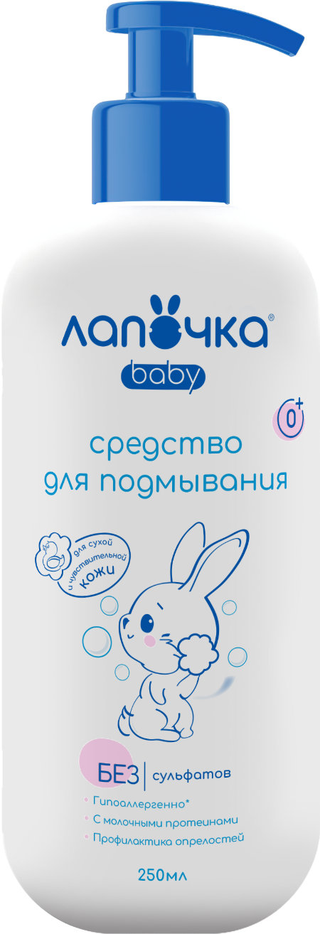 

Средство для подмывания младенцев Лапочка Baby 0+ 250 мл