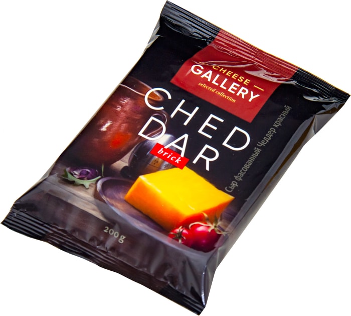 

Сыр чеддер Cheese Gallery красный 50% БЗМЖ 200 г