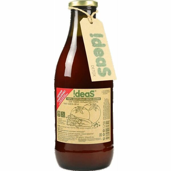 Сок !deas детокс томат-сельдерей-перец 1 л