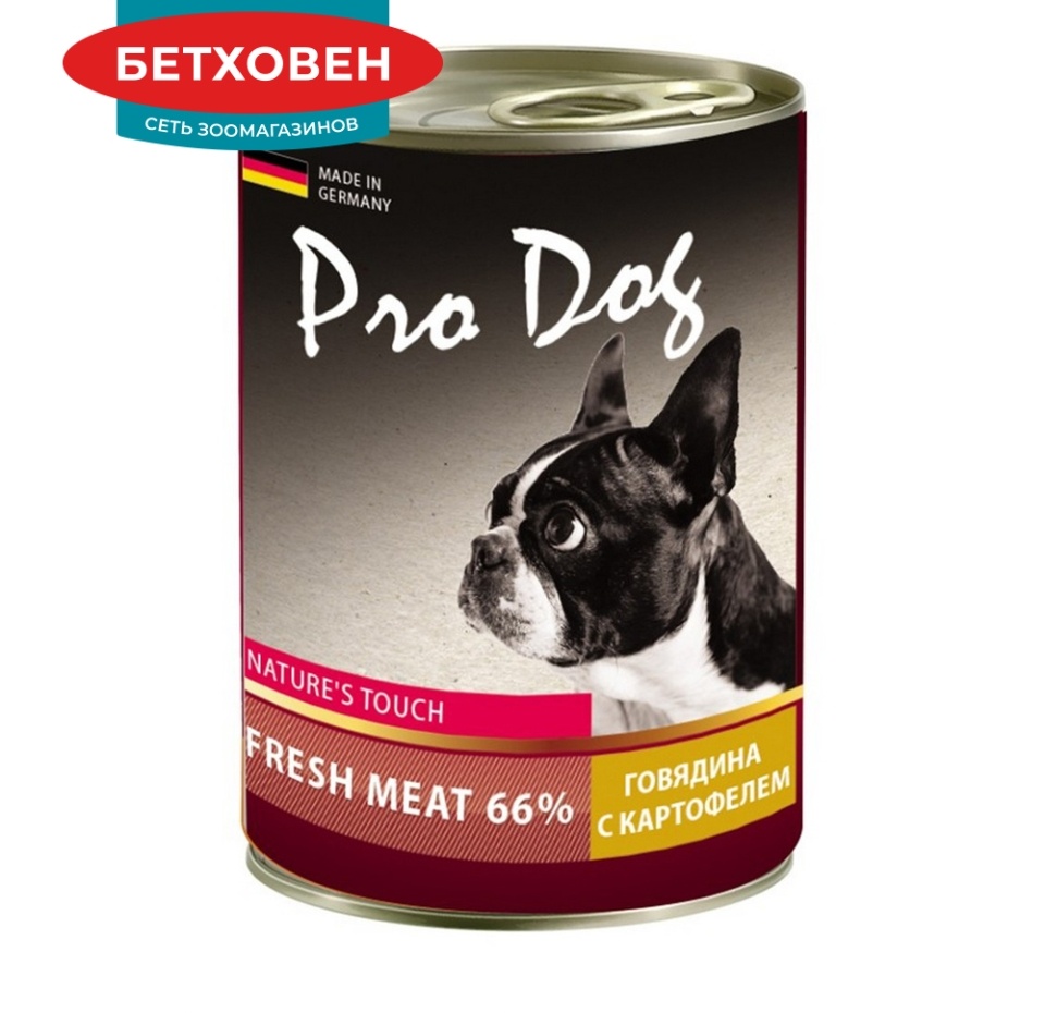 

Корм для собак Pro Dog говядина и картофель консервы 400 г