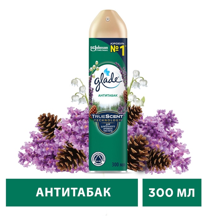 

Освежитель воздуха Glade Антитабак, 300 мл