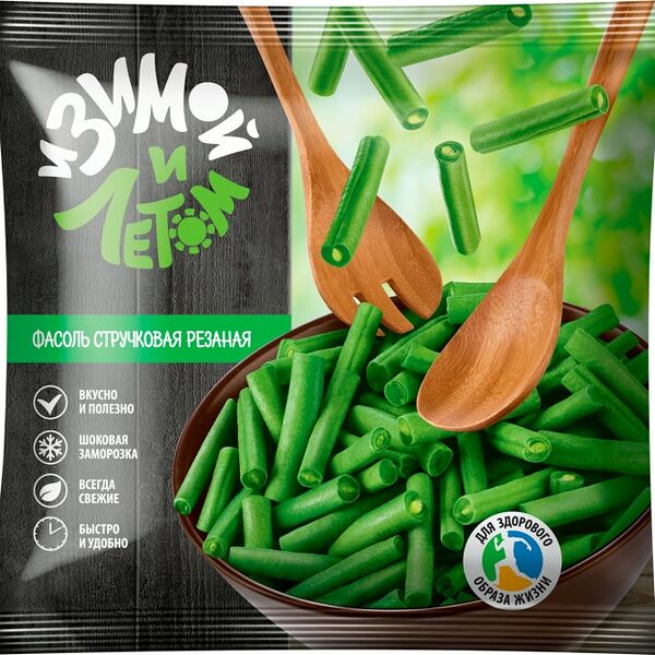 Фасоль стручковая И зимой и летом замороженная 400г