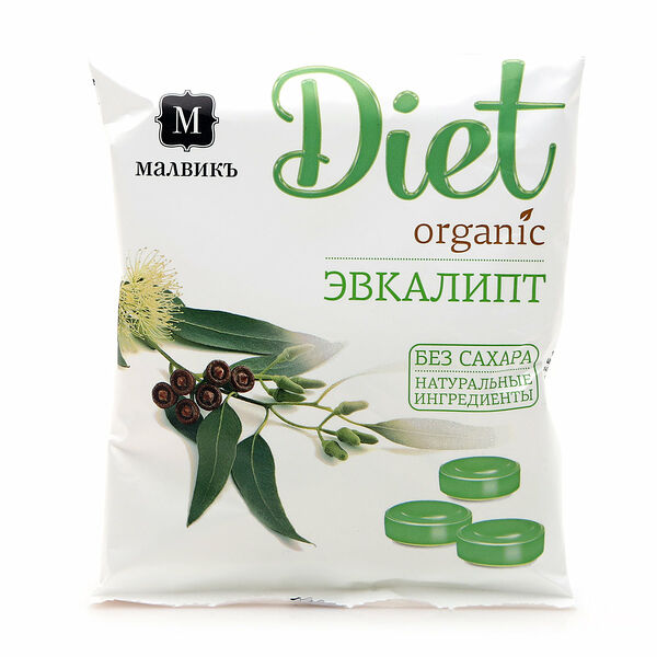 Карамель леденцовая - эвкалипт ТМ Малвикъ