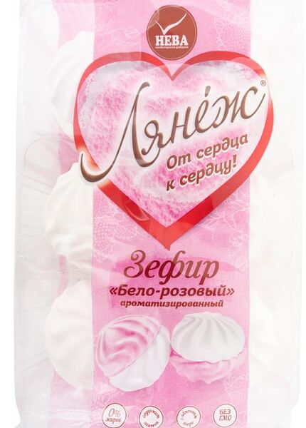 Зефир Лянеж Бело-розовый 315г