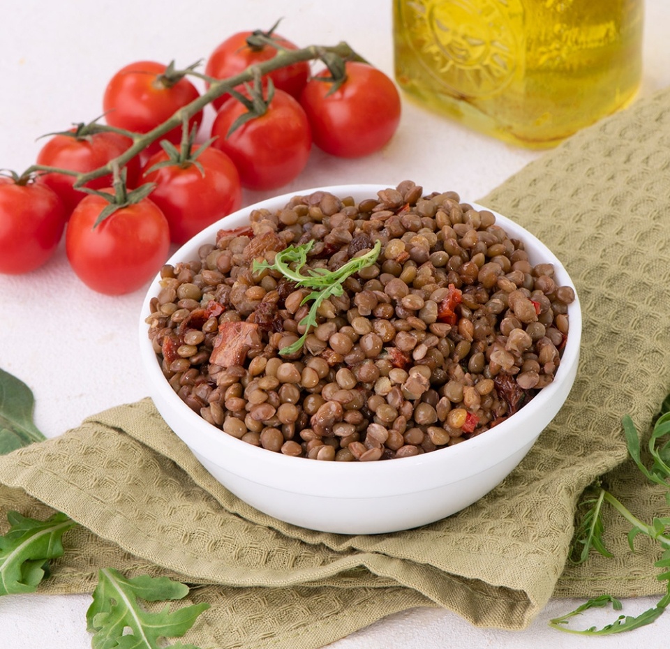 

Салат из чечевицы с руколой и изюмом "Уже Готово" 180 г, Россия