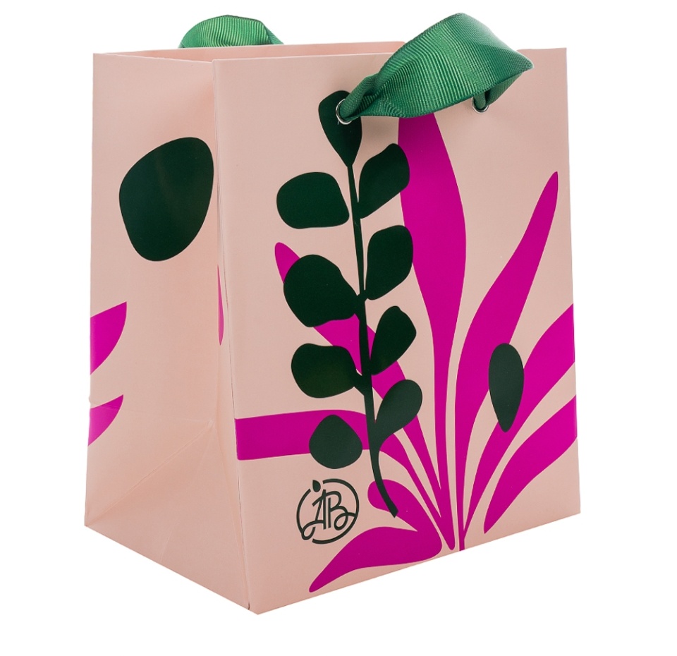 

Пакет подарочный Азбука вкуса Весенние нюансы 15х17х10 см, Россия