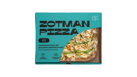 Пицца Zotman Сырная со спаржей Продукт замороженный 
