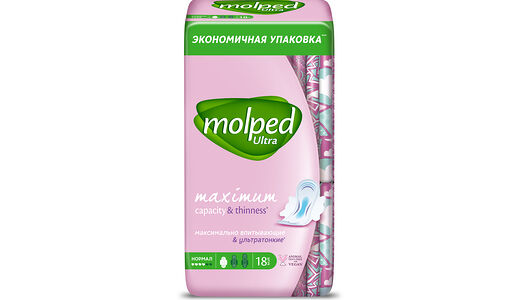 Прокладки гигиенические Molped Ultra с крылышками нормал, 18 шт.