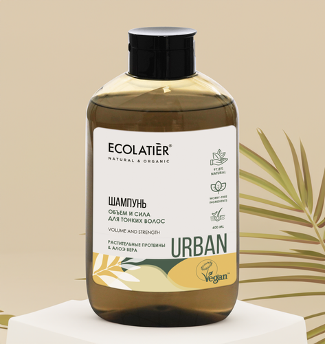 

Шампунь Ecolatier Urban Объем и сила для тонких волос 600 мл