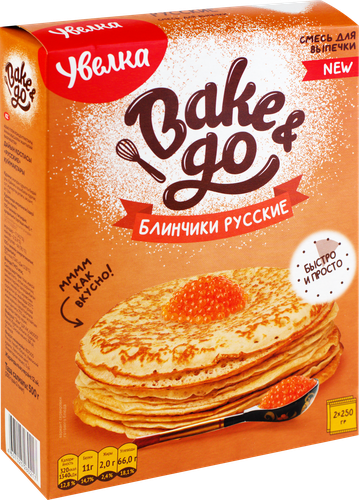 

Смесь мучная Увелка блинчики Русские 500 г