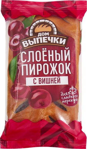 

Пирожок Дом Выпечки Слоеный с вишней 70 г