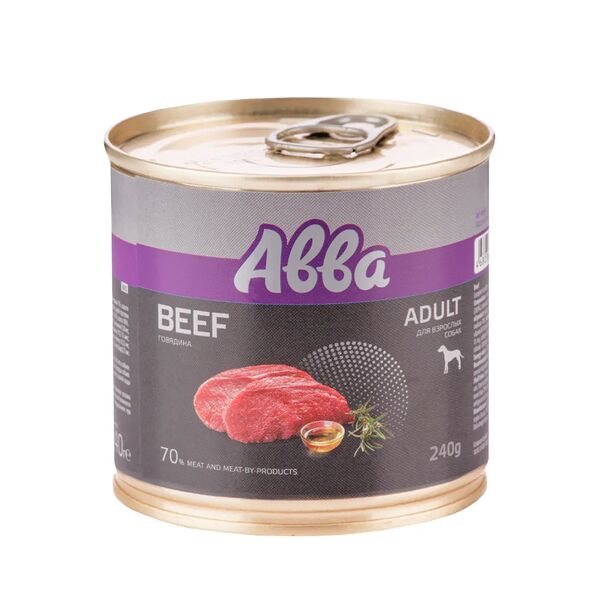 Adult Консервы для взрослых собак всех пород, говядина, 240 гр.
