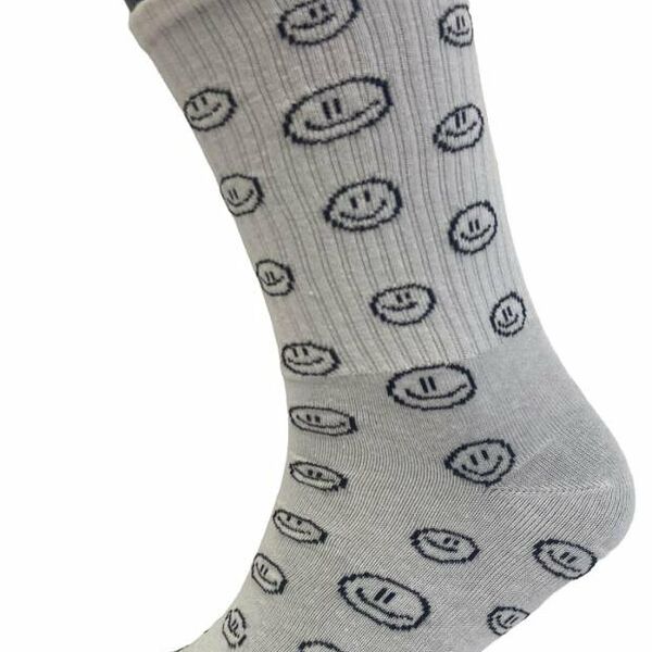Носки мужские Гранд Смайлы белые, р 25-27