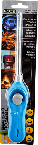 

Зажигалка газовая ECOS GLF-002 гибкая Арт. 157794/157796/157798/157800