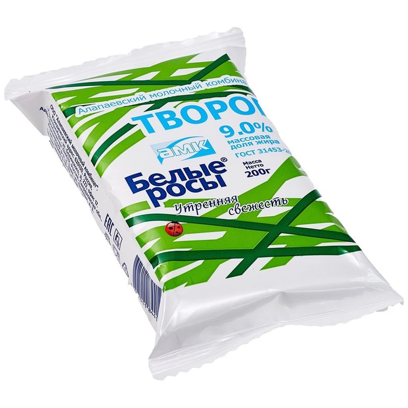 

Творог Белые росы 9% 200 г