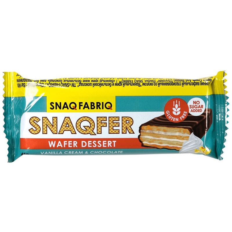 

Батончик вафельный Snaq Fabriq Snaqfer со вкусом ванильного крема и бельгийского шоколада 45 г